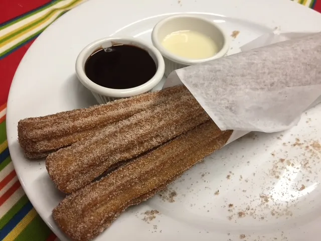 Churros with two dipping sauces